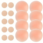 Self-Adhesive Silicone Nipple Covers 9 Pairs Invisible Strapless Breast Lift Women