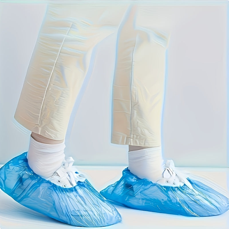 Disposable PE Shoe Covers Multipack Waterproof Slip-Resistant Indoor Protectors