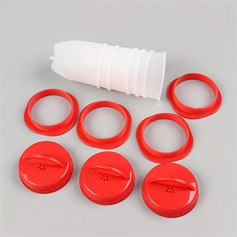 Silicone Egg Cups for Steamed Eggs Baking and Cooking Red Set of 4