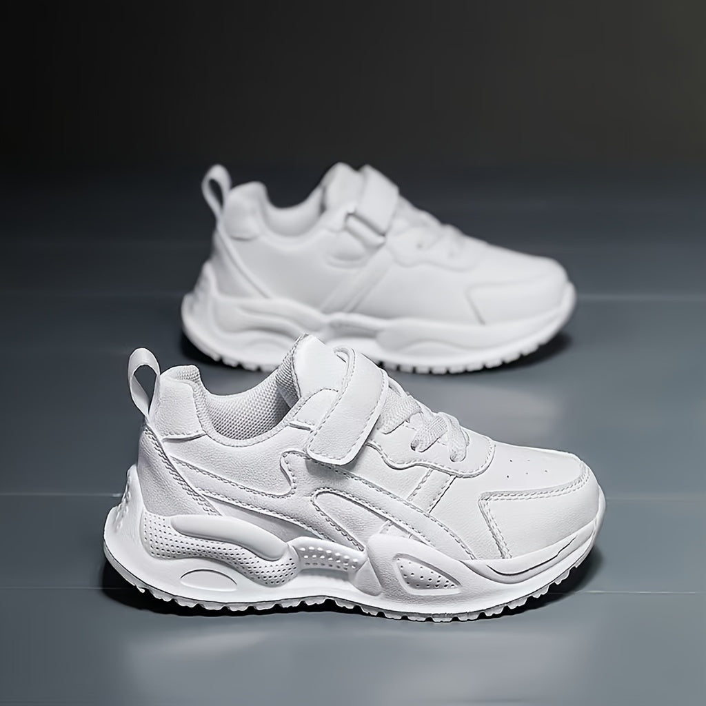 Girls' Low Top Sneakers Solid Color All-Season Non-Slip Shock-Absorbing Casual Sports