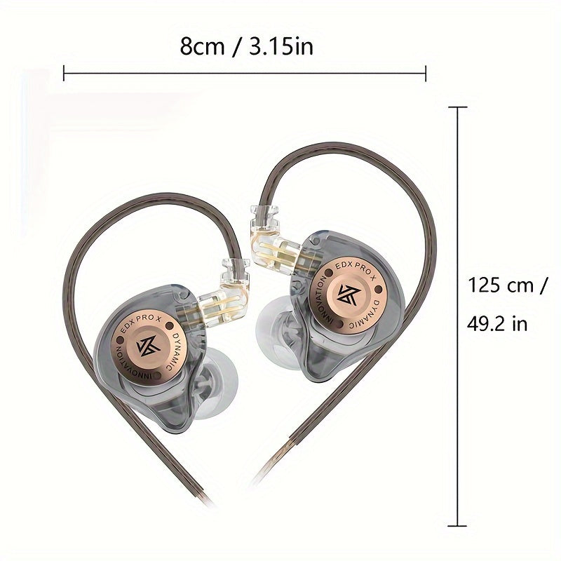 Auriculares intrauditivos con cable desmontable, doble driver, estéreo HiFi, cancelación de ruido, para juegos, películas y televisión