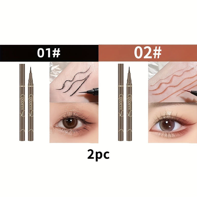 Women's Waterproof Liquid Eyeliner Pen Fine Tip Black Long-Lasting