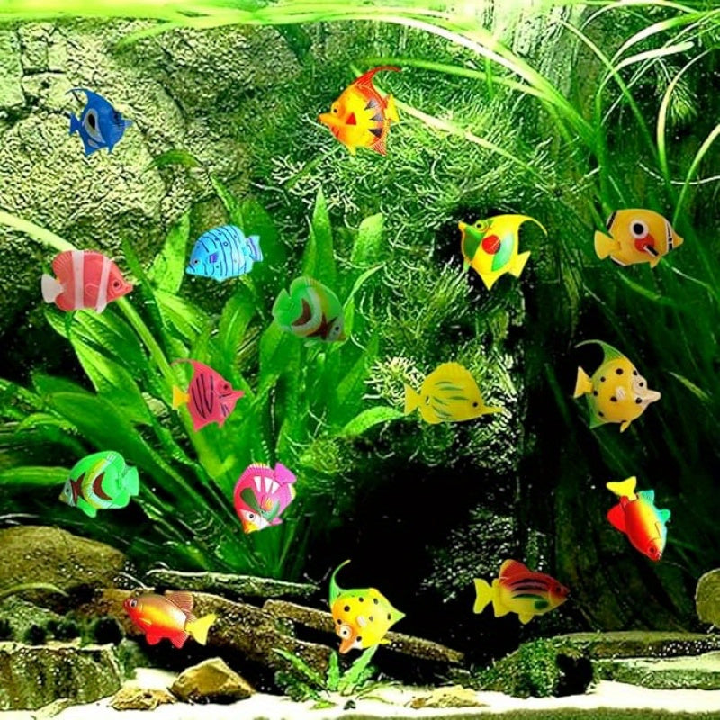 15 Realistic Moving Artificial Fish for Aquarium or Bathroom Decoration