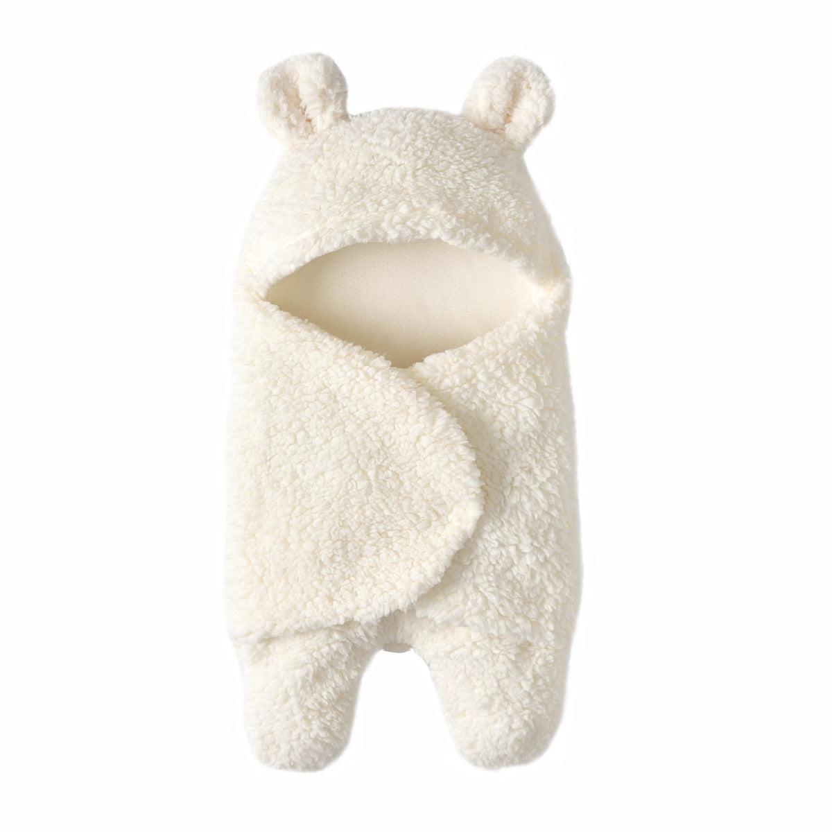 Newborn Fleece Teddy Bear Swaddle Blanket for Winter Christmas Halloween Thanksgiving