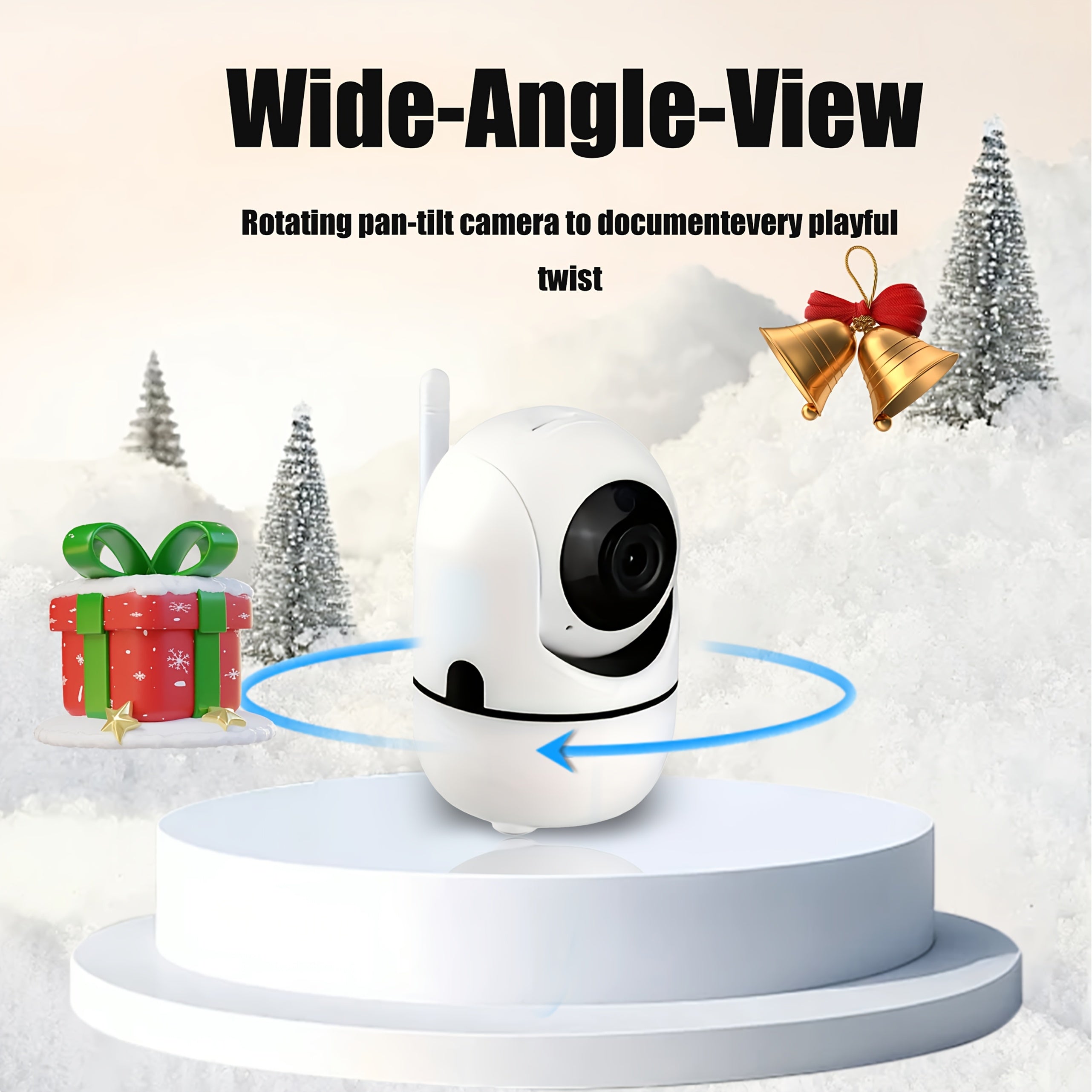 Wireless Security Camera 1080P with AI Human Tracking Motion Detection Two-Way Audio Indoor Outdoor