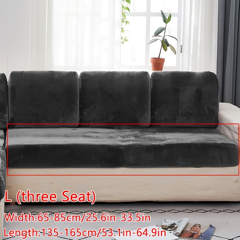 Velvet divan qoplamasi qishki iliqlik va barcha mavsumlar uchun to'liq qoplama ta'minlaydi. Cho'ziluvchan, changdan himoyalangan va elastik mato bilan tozalash oson. Orqa tayanch va yostiq qoplamasi uchun sirpanmas xususiyatlarni o'z ichiga oladi.