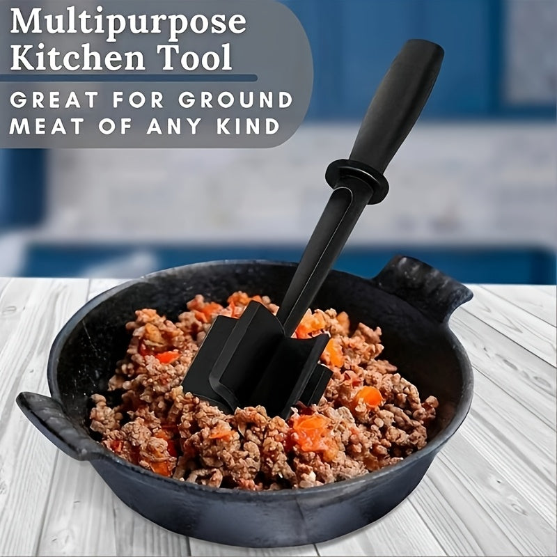 Durable ABS Handheld Meat Chopper and Spatula for Cooking and Mixing