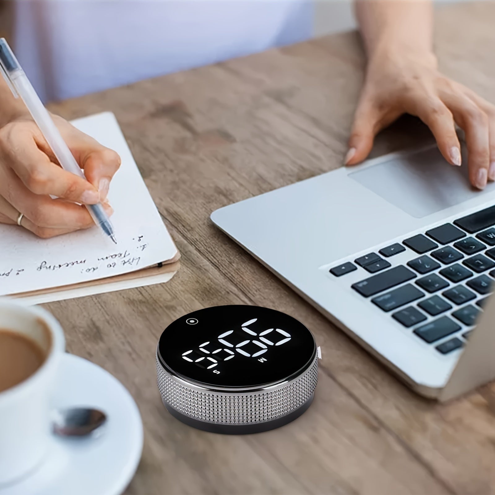 Temporizador de cocina circular con precisión de 0.01, alimentado por batería, duradero para cocinar y deportes