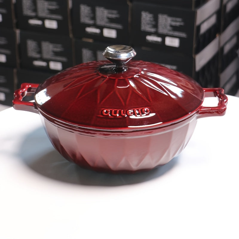 Enamelled Cast Iron Pot 78oz 138oz 169oz Non-Stick for Rice Sauces Induction