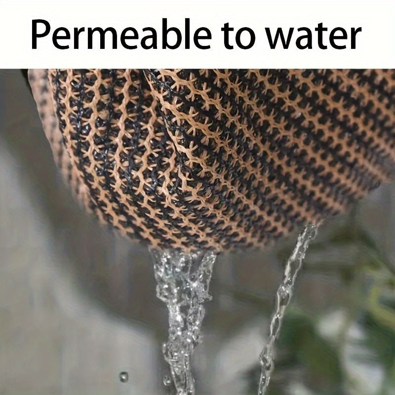 Coffee-Colored Sunshade Net UV Protection for Outdoor Patio Balcony Garden Privacy