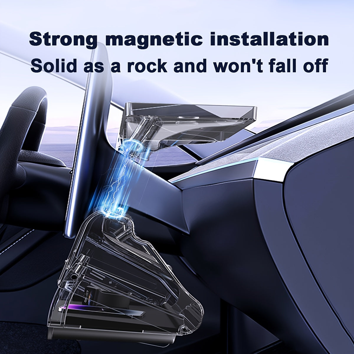 Car Interior Under-Screen Storage Box for Tesla Model Y and 3 Center Console Organizer