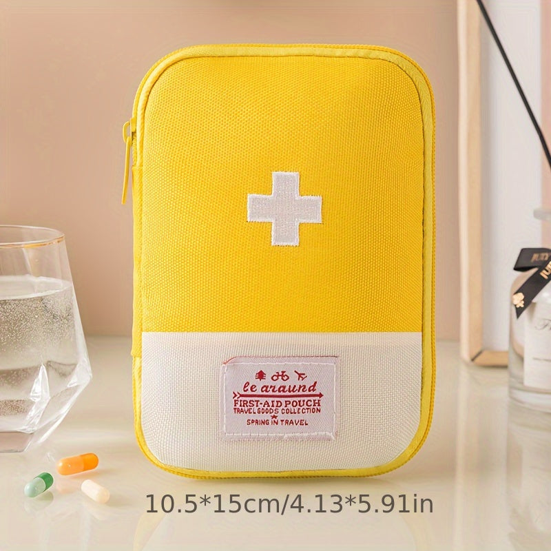 Unisex Compact Travel Medicine Organizer Odorless Portable First Aid Kit