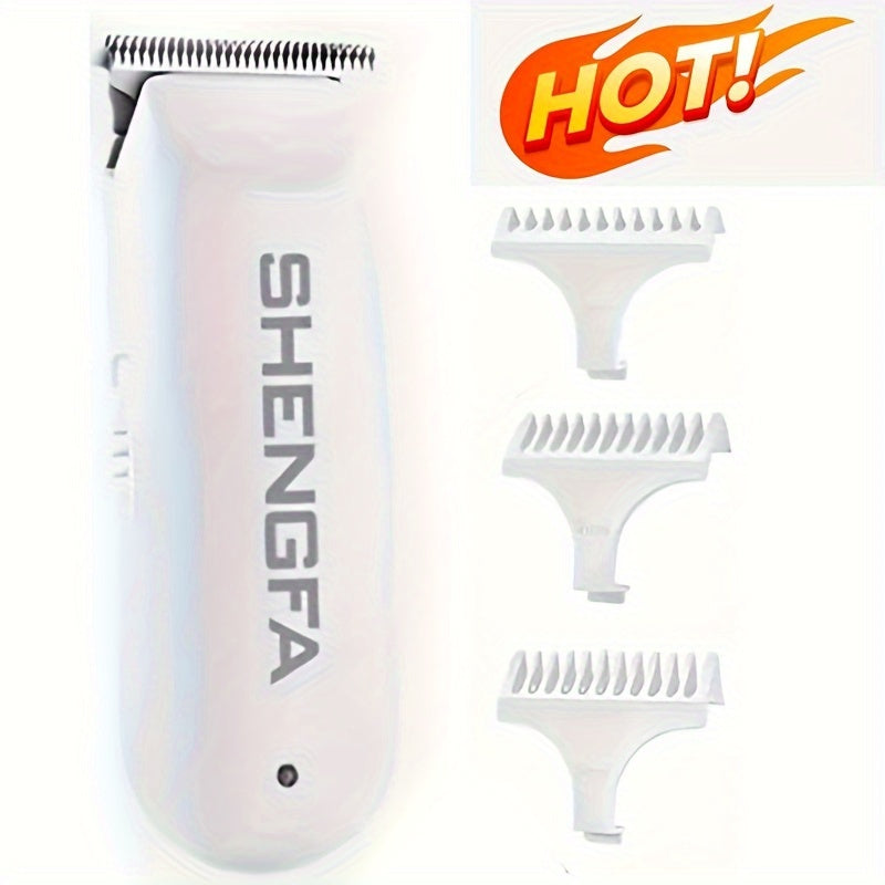 Compact USB Mini Hair Beard Trimmer Set with Attachments for Precision Styling