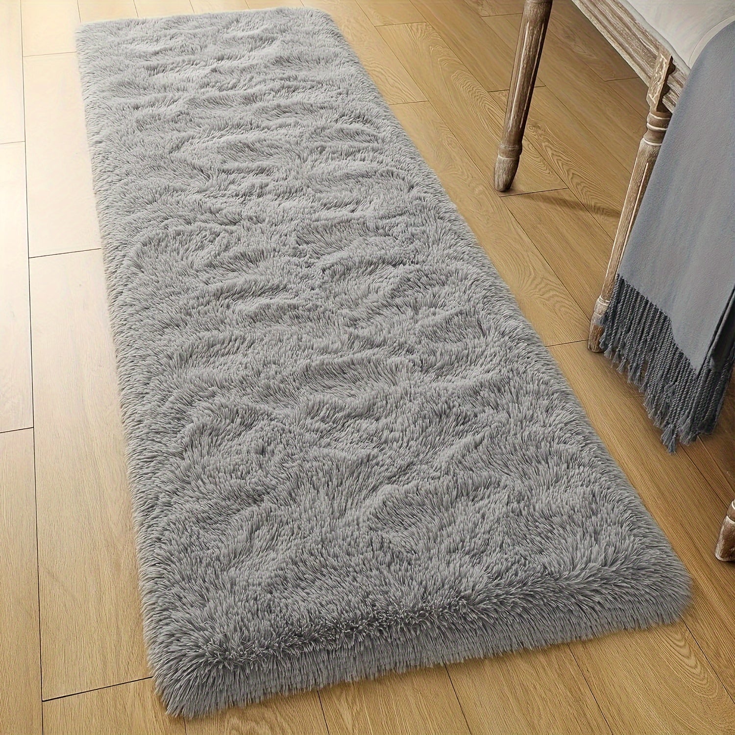 Soft Shaggy Carpet for Living Room Bedroom Hallway, Easy to Maintain