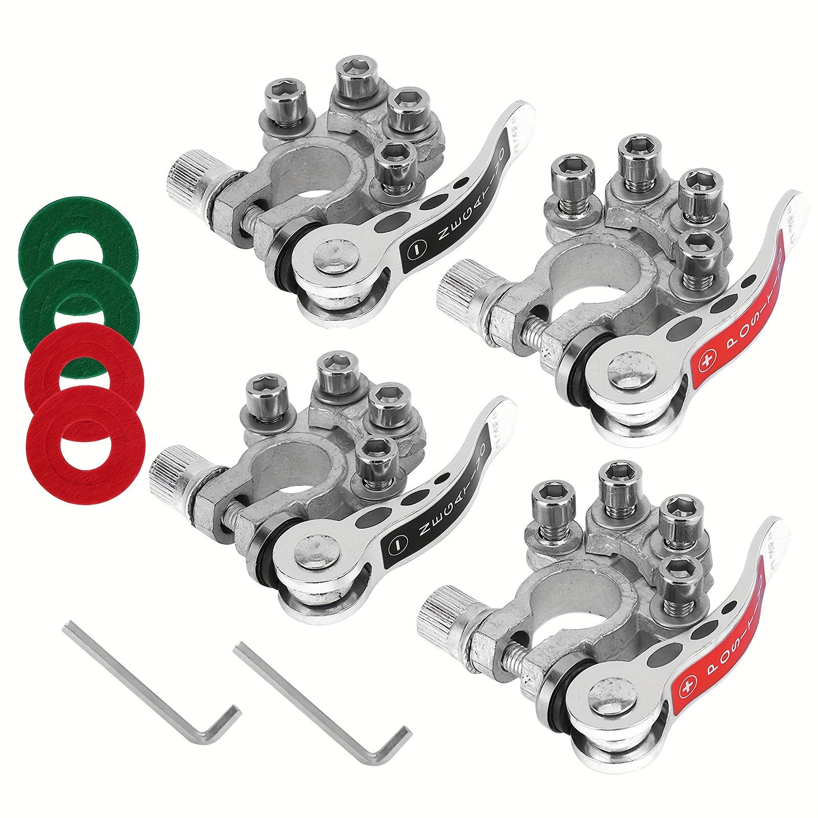 2Pcs Battery Quick Release Disassembly Clips Zinc Alloy Car Battery Terminal Connectors