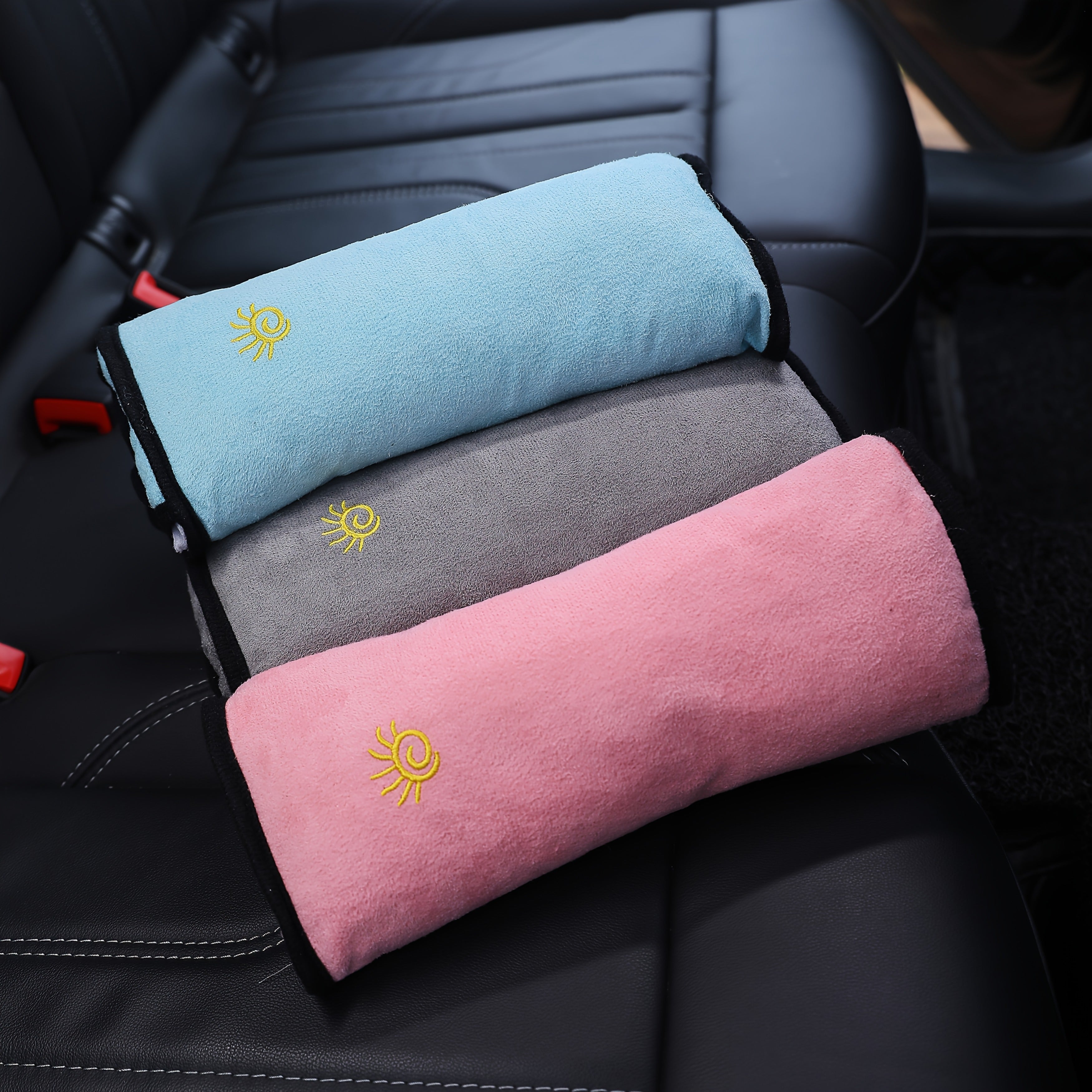Car Safety Shoulder Guard Seat Belt Pillow Breathable Cushion for Adults