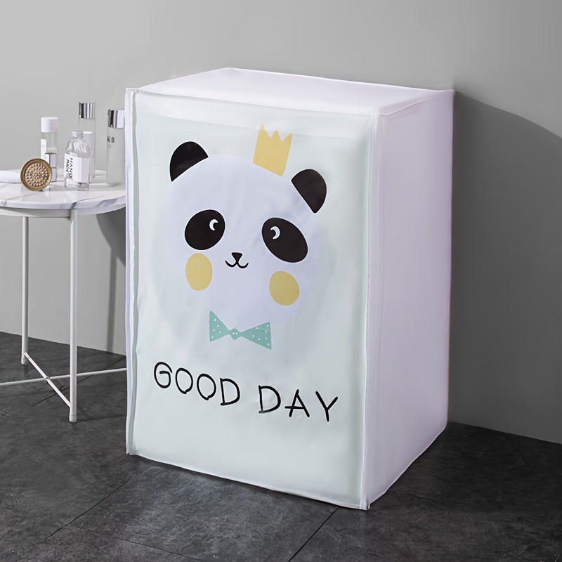 Waterproof UV-Resistant Washing Machine Cover Gray & White Dust Protector