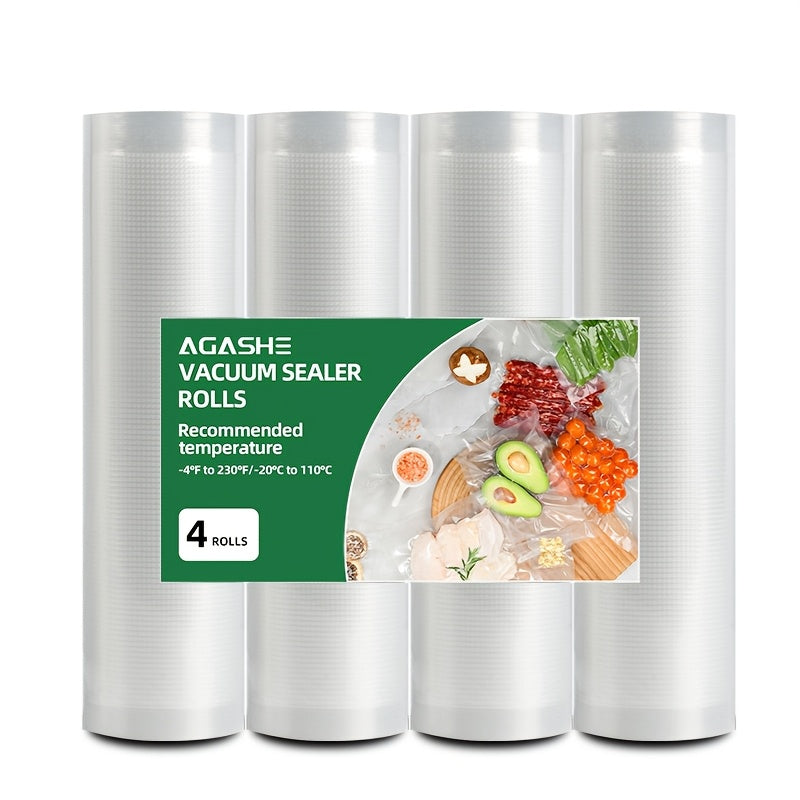 Vacuum Sealer Bags 4 Pack 5m Textured for Freshness and Storage Suitable for Sous Vide and Meal Prep