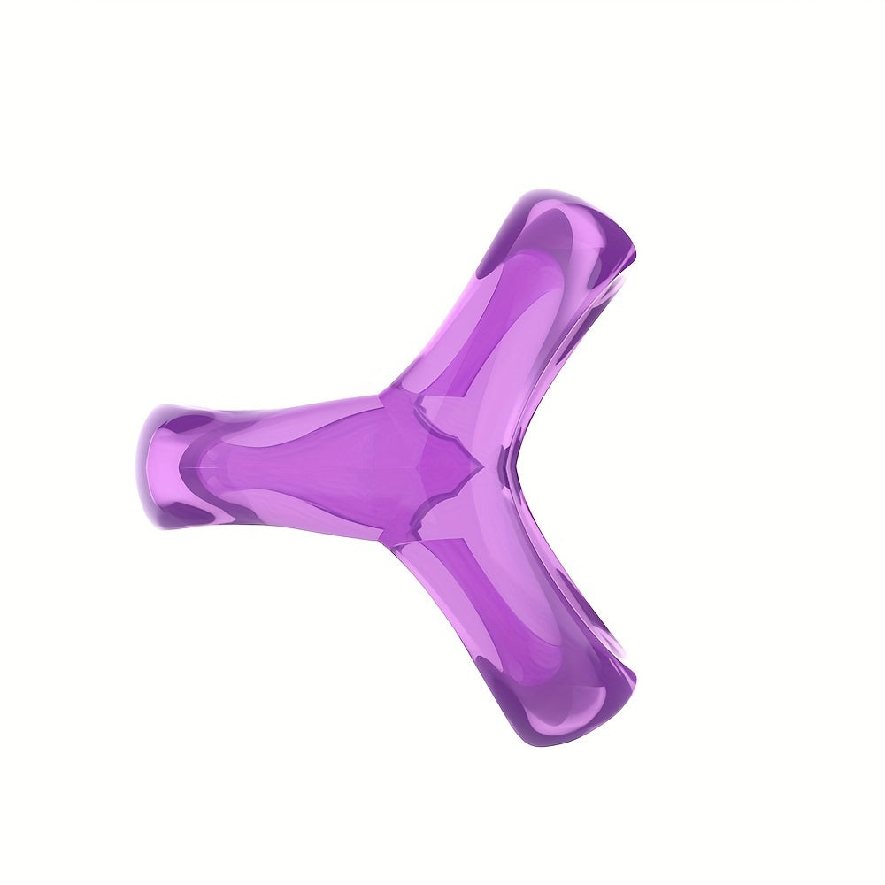 Men 3-in-1 Silicone Penis Ring Delay Ejaculation Enlarger Sex Toy