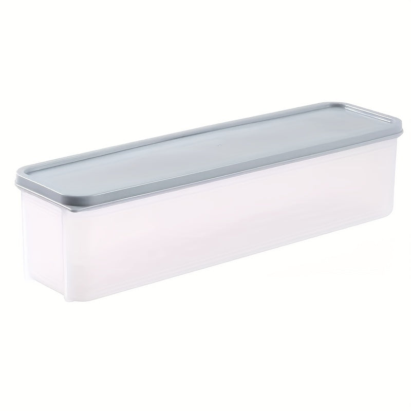 Rustik plastik makaron saqlash qutisi bilan oshxonangizni tartibga soling. Ushbu ko'p maqsadli qopqoq bilan idish, shuningdek, makaron idishi, don saqlash muzlatgich tashkilotchisi yoki uy oziq-ovqat saqlash tokchasi sifatida ham ishlatilishi mumkin.