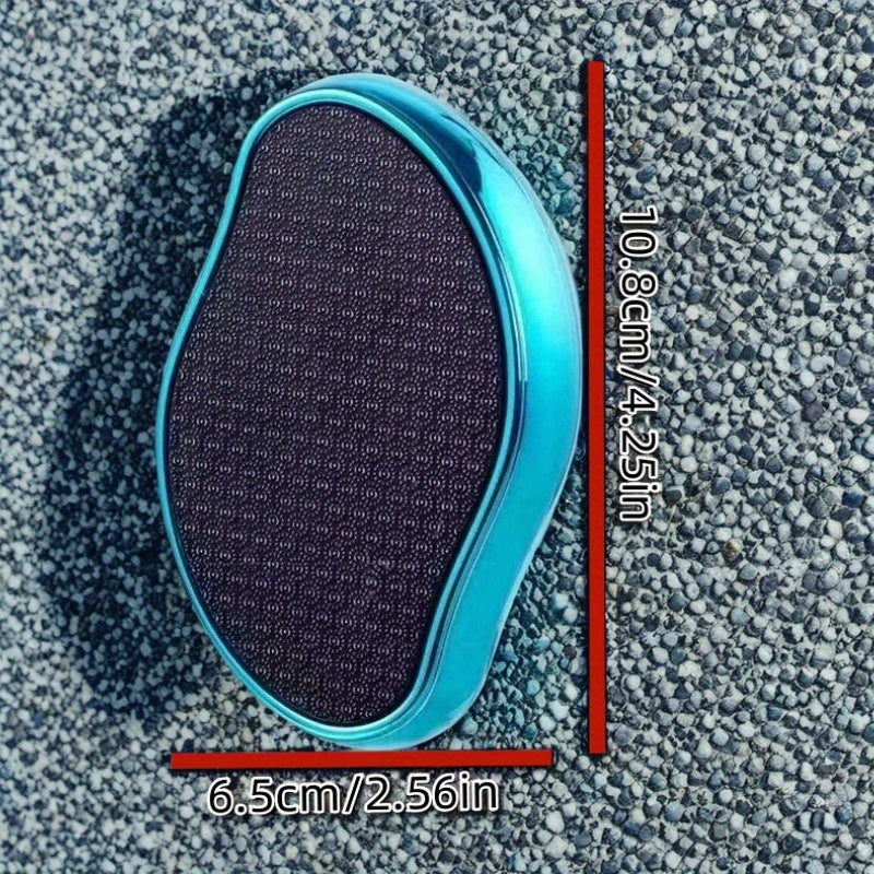 Teal Foot Care Pedicure Tool - Ergonomik kallus olib tashlagich va qora abraziv yuzaga ega to'piqni silliqlash vositasi, kundalik oyoq parvarishi uchun, yumshoq, silliq oyoqlarni tiklaydi.