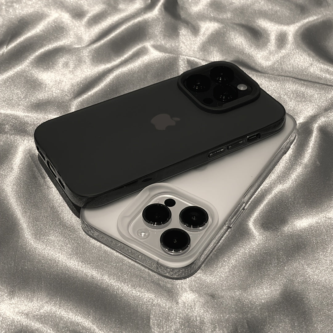 Matte Clear TPU Phone Case for iPhone 11-16 Pro Max with Camera and Shock Protection