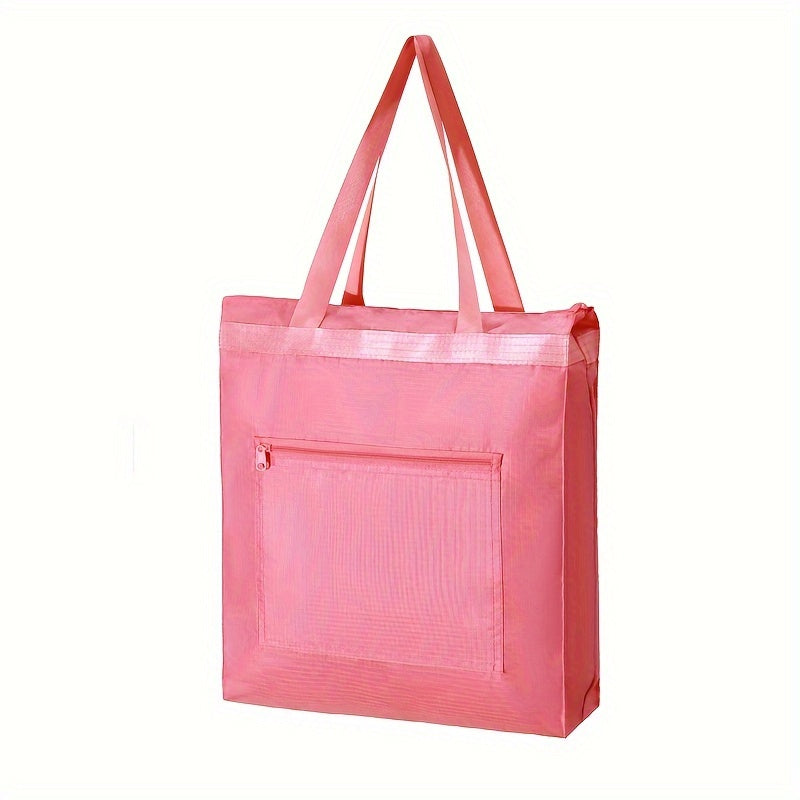 Foldable Waterproof Oxford Shopping Bag for Groceries and Travel