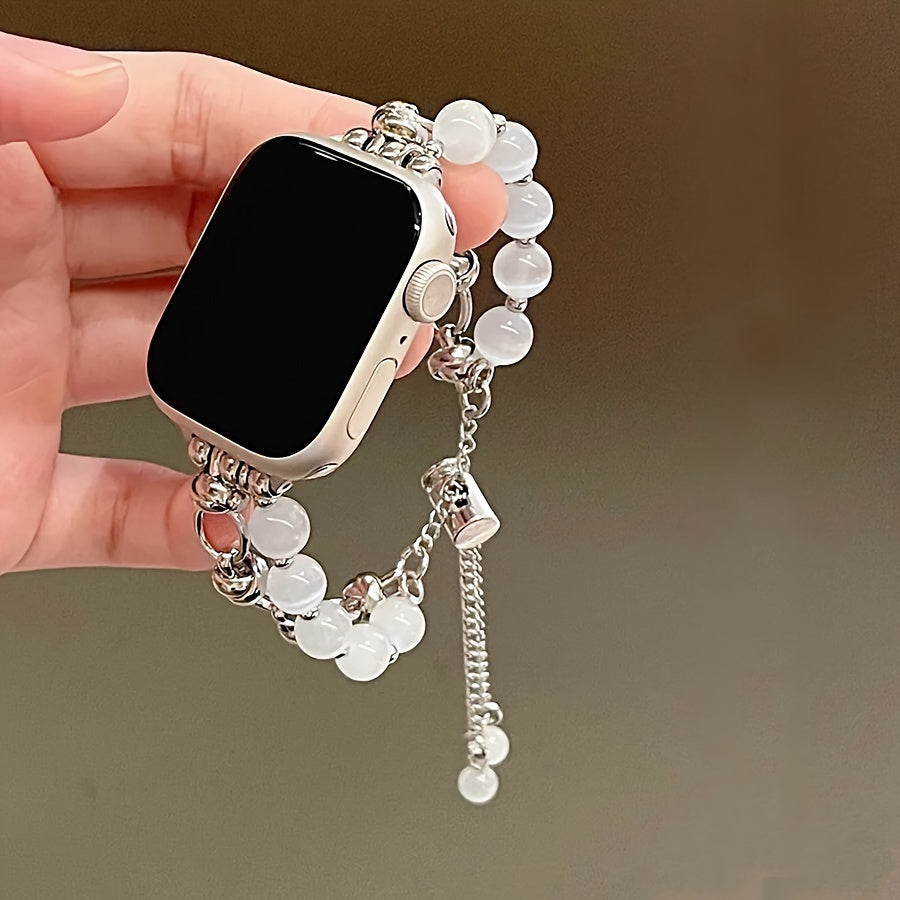 Apple Watch Ultra SE Series Strap with Cat's Eye Stone Adjustable Fit Compatible with Series 1-9