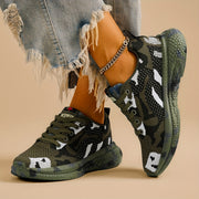 Women's Camo Mesh Sneakers Lightweight Comfort Breathable Shoes