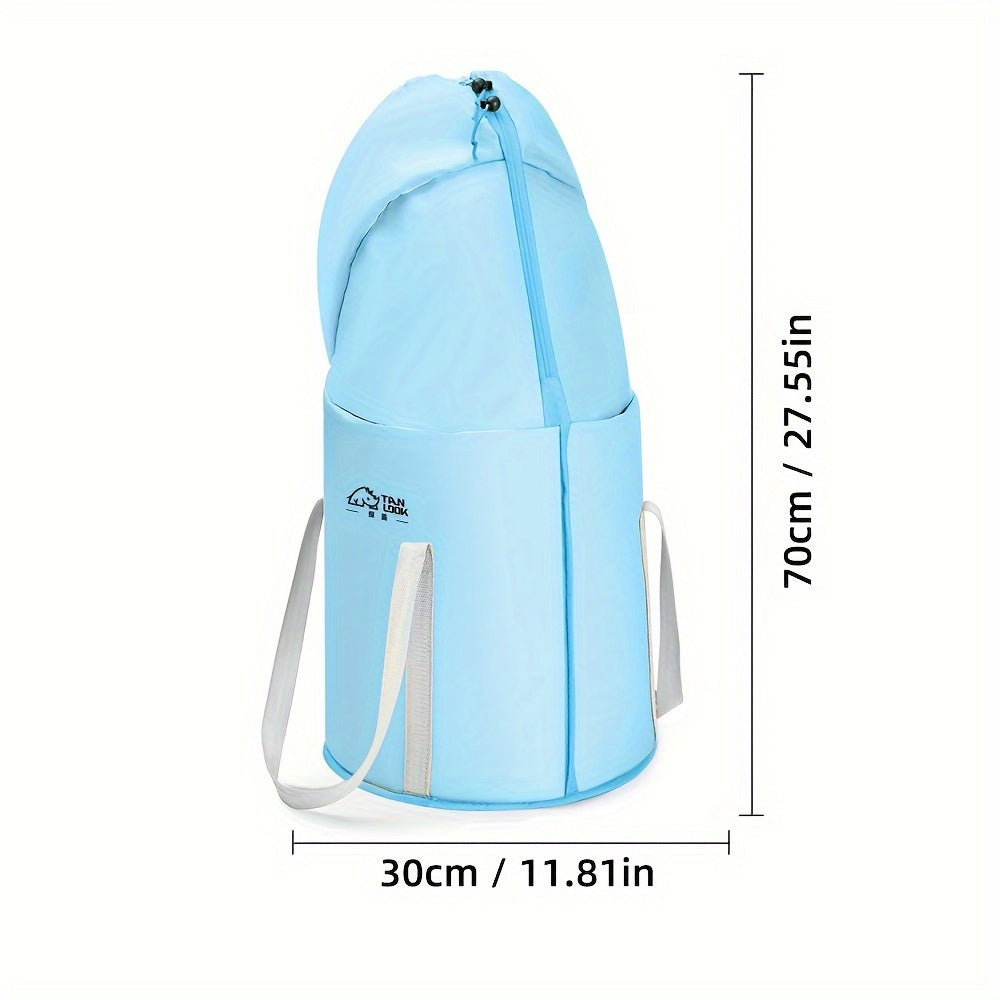 Portable Polyester Fiber Foot Bath Bucket for Outdoor Foot Care and Cleaning