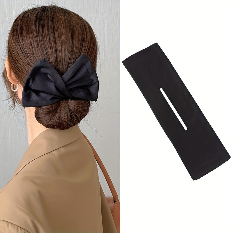 Women's Bow Shaped Ponytail Holder for Curls and Buns Hair Accessory