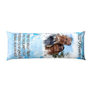 Personalizable Plush Pillow Cover 50.8x137.2 cm with "A Hug from Heaven" Design for Sofa Bedroom Living Room