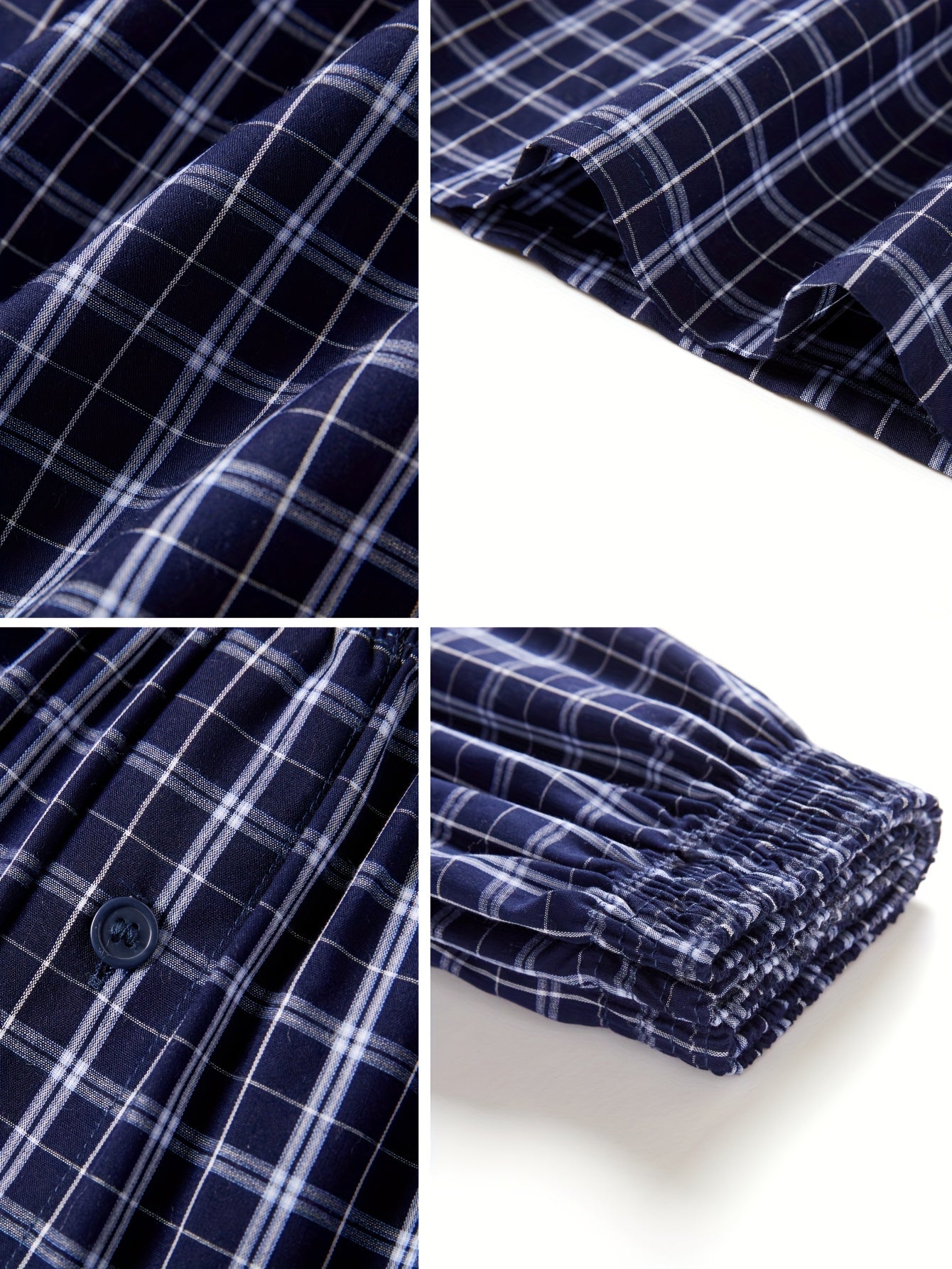 Men's Cotton Boxer Shorts Set 5 Pack Oversized Loose Fit Striped Plus Size