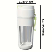 Licuadora inalámbrica portátil USB taza de jugo para viajar con 10 cuchillas y batería recargable