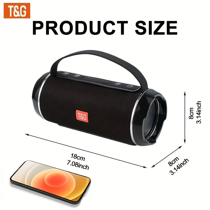 Wireless Portable Speaker 5.0 Surround Sound USB TF FM Bluetooth Rechargeable Type-C