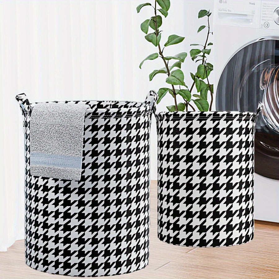 Gran cesto de ropa de tela con asas, 96L, cesta de almacenamiento plegable para juguetes y baño