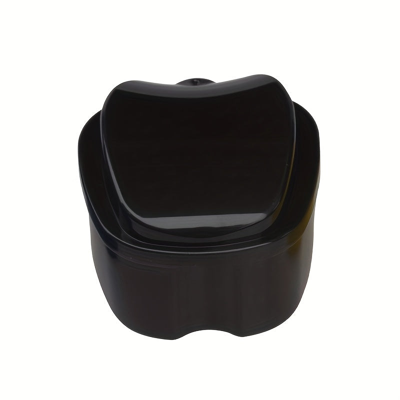 Plastic Dental Care Cleaning Box with Filter Net for Dentures and Retainers