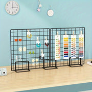Modern Metal Display Stand for Artwork Photos Jewelry Grid Panel