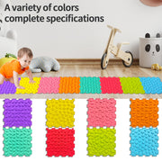 4/8 dona silikon sezgi matlari yoshlar uchun, massaj o'yin mati, o'yin xonasi uchun jigso birlashtiriladigan matlar, tuzilgan sezgi plitalari, ortopedik massaj jumboq pol matlari, sezgi xonasi uchun oyoq matlari