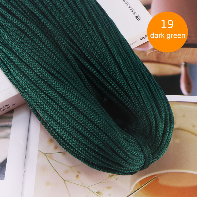 Crocheting Nylon Cord 3mm Hollow Yarn Thread for DIY Bracelets Hats Bags Shoes 200g