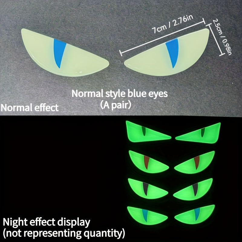 3D светящаяся резиновая наклейка на мотоцикл и автомобиль, ослепительный маленький дьявол, внешняя отделка