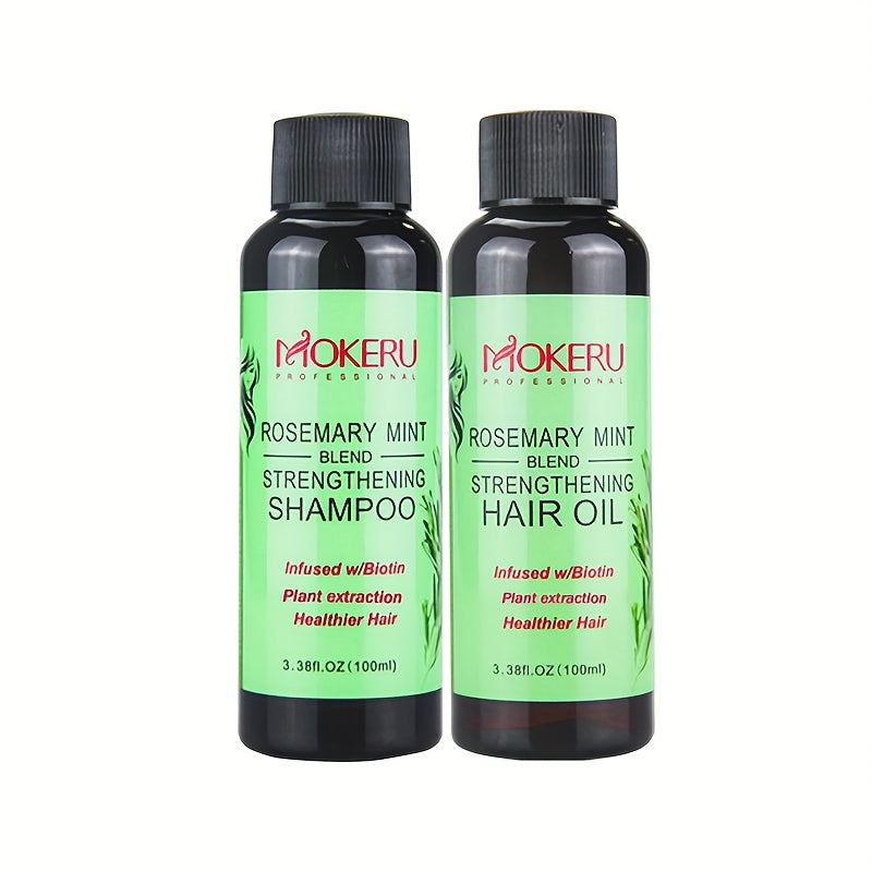 Unisex Rosemary Shampoo for Damaged Hair Moisturizing Repair Split Ends