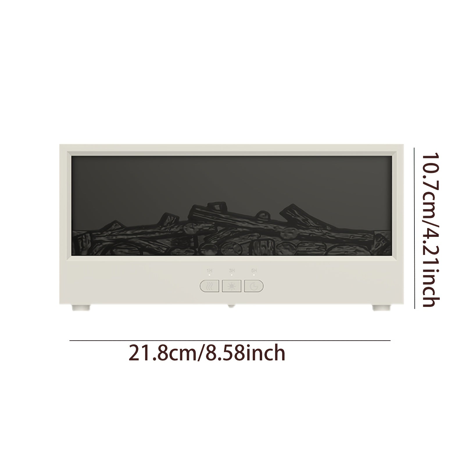 Oq va qora stol usti namlagich, olov rangidagi variantlar va aromaterapiya bilan