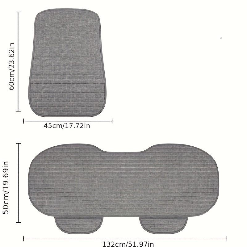 Universal Car Seat Cover Rear Seat Protector Cushion with Headrest