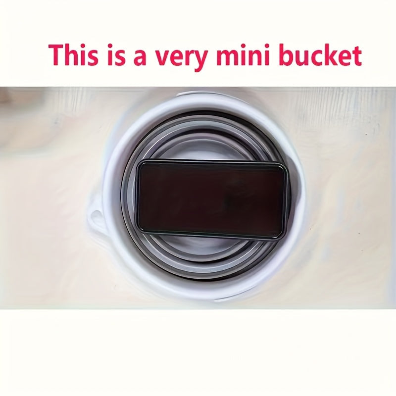 Collapsible Silicone Travel Bucket for Car Wash and Outdoor Use