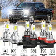 LED Car Fog Light Bulbs 2 Pack 6000K White H7 H4 H11 H8 9145 12V