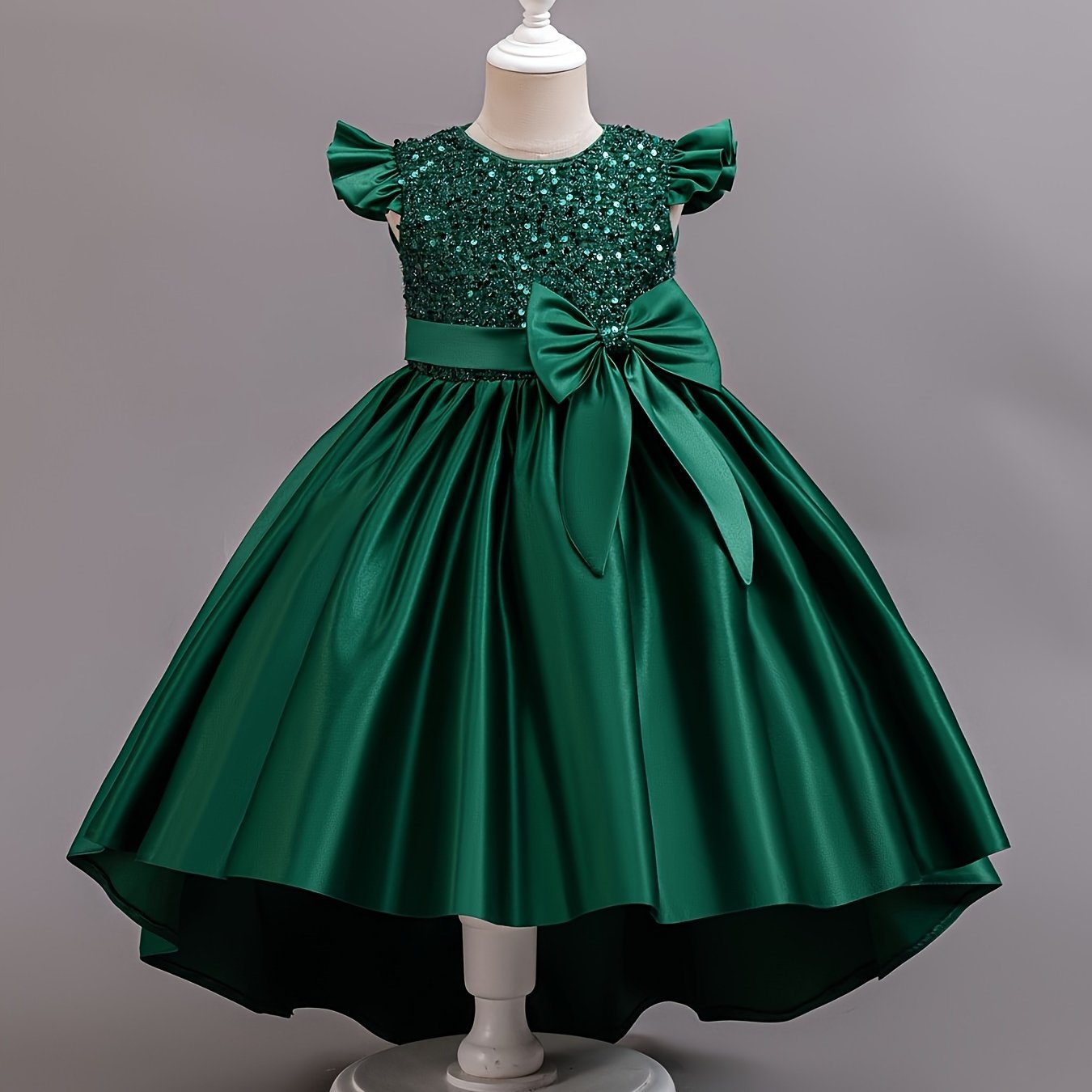 Girls' Sequin Princess Dress for Girls 12 and Under Polyester for Parties Vacations