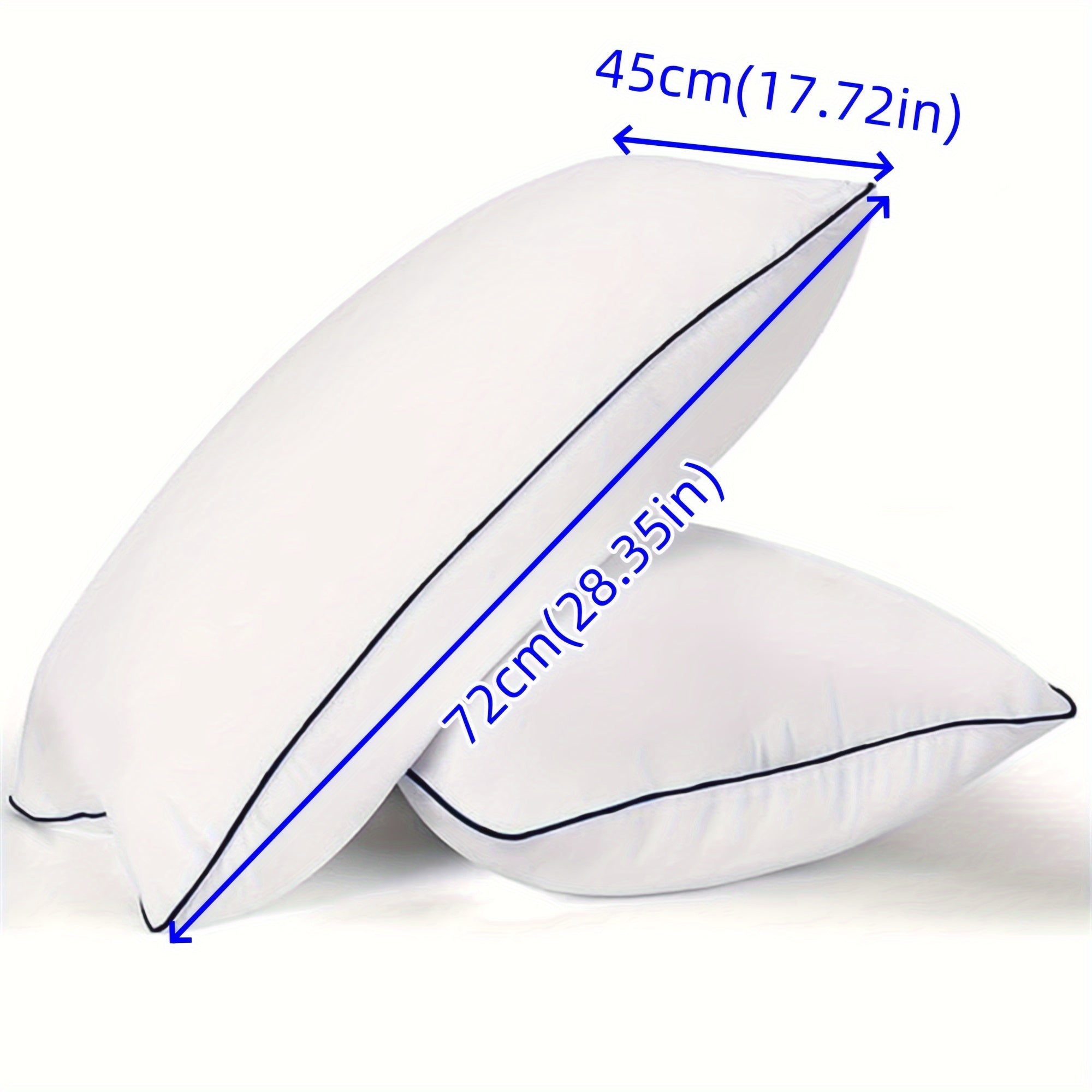 Luxury Cooling Pillow 45x71 cm Soft Velvet Fill for Back Side Belly Sleepers
