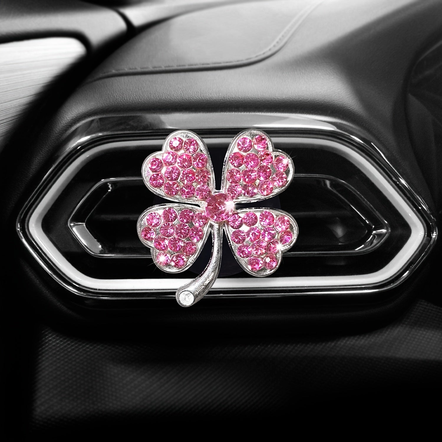 Women's Car Air Freshener Vent Clip Clover Scented Decor