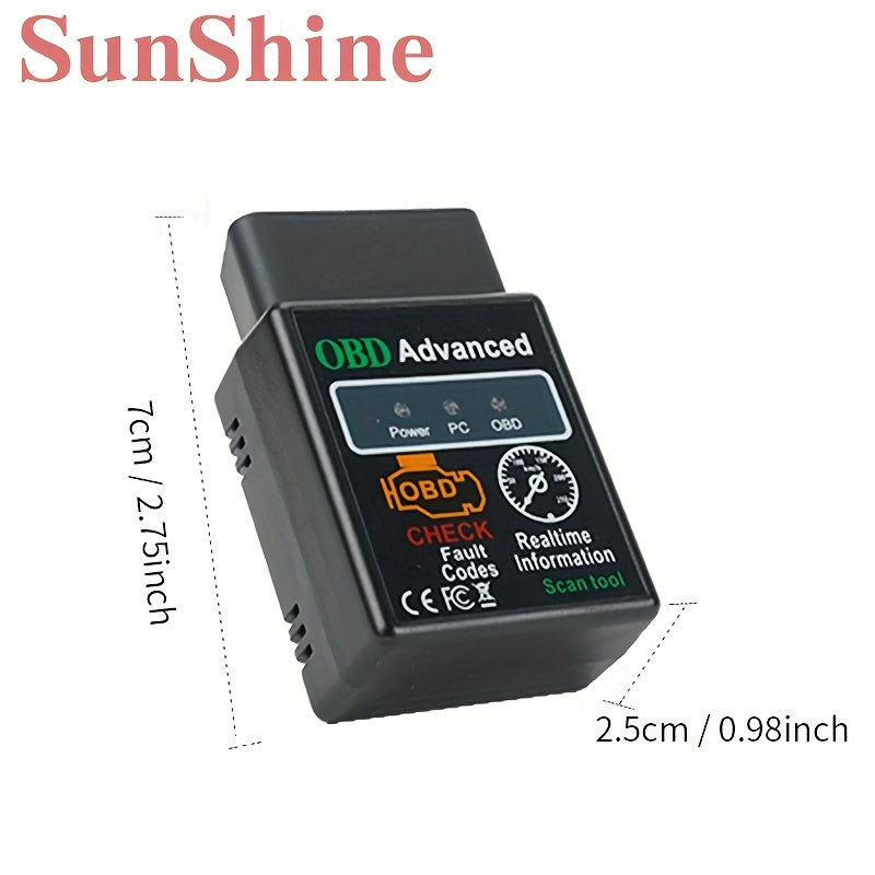 беспроводной сканер OBD2 для автомобиля, считыватель кодов, диагностический инструмент для определения неисправностей двигателя